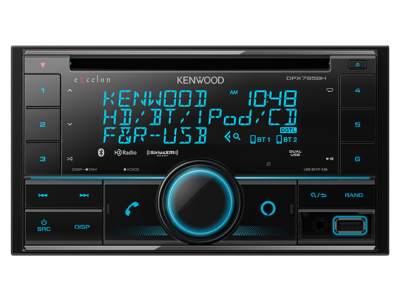 Kenwood Dual Din Sized CD Receiver with Bluetooth & HD Radio - DPX795BH