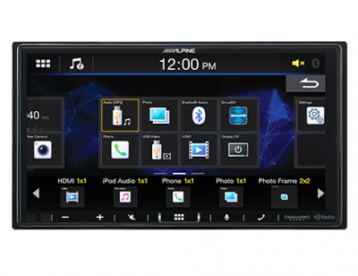 Alpine Double-Din 7 Inch Multimedia Receiver - iLX-407