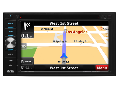 6.2" Boss Audio Touchscreen DVD Player with Navigation and Bluetooth - BV960NV