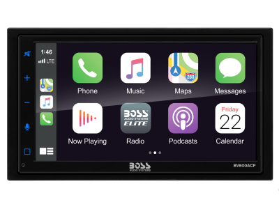 6.75" Boss Audio Multimedia Touchscreen Player with Apple CarPlay and Android Auto - BV800ACP