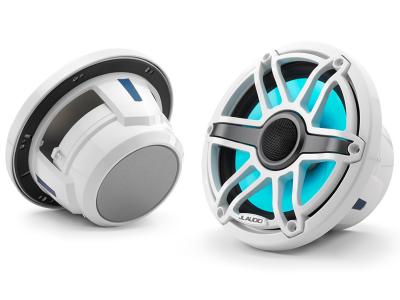 7.7" JL Audio Marine Coaxial Speakers with Transflective LED Lighting - M6-770X-S-GwGw-i