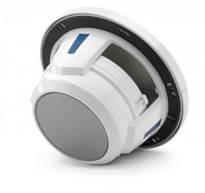 7.7" JL Audio Marine Coaxial Speakers, Gloss White Trim Ring, Gloss White Classic Grille  - M6-770X-C-GwGw