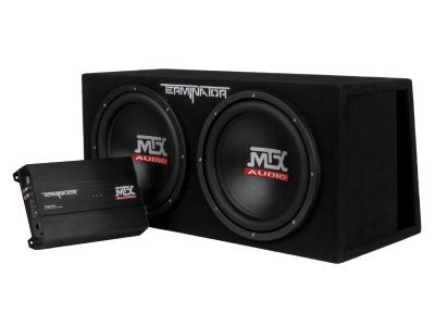 MTX 12 Inch Dual 1000-watt RMS Vented Enclosure and Mono Block Amplifier - TNP212DV