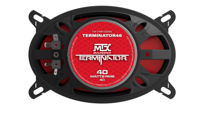MTX Terminator Series 4" X 6" 2-way 4Ω Coaxial Speakers - TERMINATOR 46