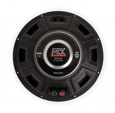 MTX 10 Inch 250-watt RMS 2Ω Car Audio Subwoofer - 3510-02