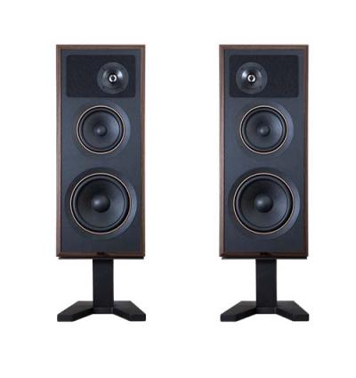 PSB Speakers 2-Way Standmount Loudspeaker with Passive Radiator in Open-Grain Walnut Veneer - Passif 50WLNT