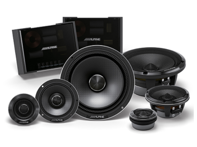 6.5” Alpine Status Hi-Resolution 3-Way Component Speaker Set - HDZ-653