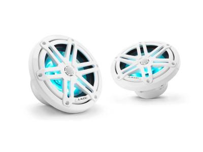 JL AUDIO 6.5 Inch Marine Coaxial Speakers Gloss White Sport Grilles - M3-650X-S-Gw-i