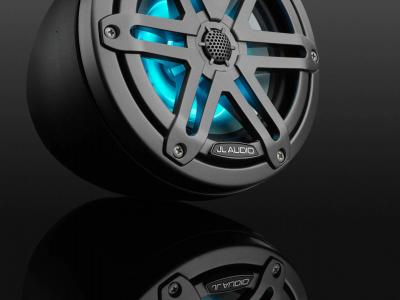 JL AUDIO 6.5 Inch Enclosed Coaxial System with RGB LED Lighting - M3-650VEX-Mb-S-Gm-i