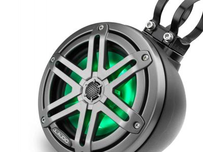 JL AUDIO 6.5 Inch Enclosed Coaxial System with RGB LED Lighting - M3-650VEX-Mb-S-Gm-i