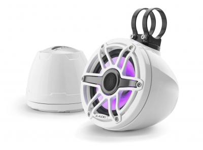 JL AUDIO 6.5 Inch Enclosed Coaxial System with Transflective LED Lighting - M6-650VEX-Gw-S-GwGw-i