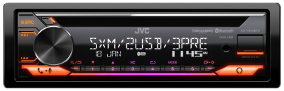 JVC 1-Din CD Receiver with Featuring Bluetooth Front and Rear Dual USB - KD-T925BTS