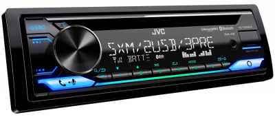 JVC 1-Din CD Receiver with Featuring Bluetooth Front and Rear Dual USB - KD-T925BTS