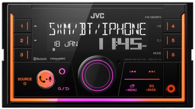 JVC 2-Din Digital Media Receiver with Bluetooth and JVC Remote App Compatibility - KW-X850BTS