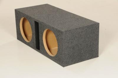 QPower 10 Inch 2 Hole Vented Heavy Duty Subwoofer Enclosure - HD210V
