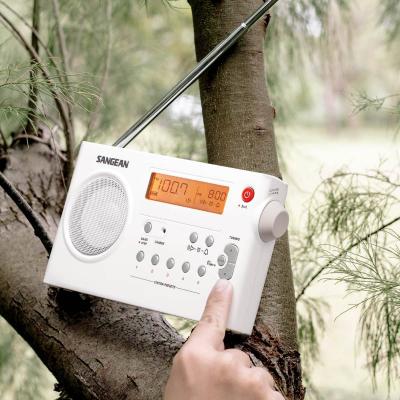 Sangean AM / FM Digital Tuning Radio in White - 14‐PRD7