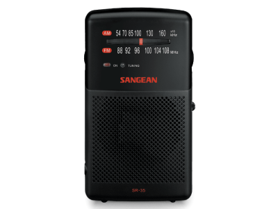 Sangean AM/FM Analog Pocket Radio - 14‐SR35