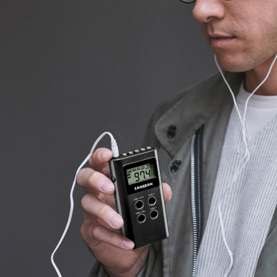Sangean AM / FM Stereo Digital Tuning Pocket Radio - 14‐DT180BK