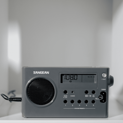 Sangean AM / FM Digital Tuning Radio in Gray-Black - 24-SG106