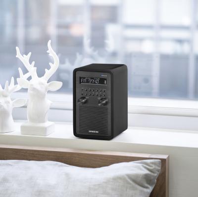 Sangean AM / FM / Bluetooth Wooden Cabinet Radio in Matte Black - 14-WR50