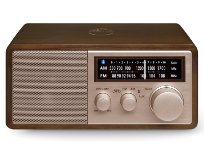 Sangean AM / FM / AUX / Bluetooth Wooden Cabinet Radio in Rose Gold - 14-WR16SE