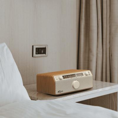 Sangean AM / FM / AUX Wooden Cabinet Radio in Walnut - 14-WR12