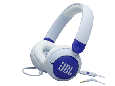 JBL Junior 320 Wired On-Ear Headphones in Blue - JBLJR320BLUAM
