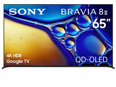 65" Sony K65XR80M2 BRAVIA 8 II OLED 4K Ultra HD HDR Smart TV (Google TV)