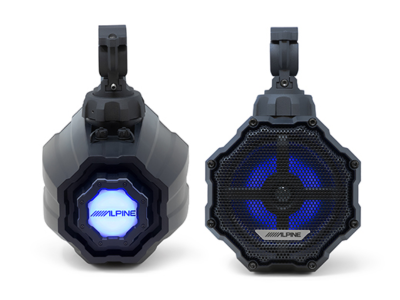 6.5" Alpine Universal Weather-Resistant Cage-Mounted RGB Speaker Pods for UTV and Powersports Applications - SPV65RGBCAN