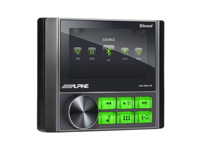 Alpine Weather-Resistant Digital Media Receiver w/4.3" Display for UTV and Powersports Applications - KACCMDCTR