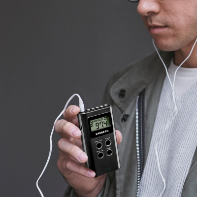 Sangean AM / FM Stereo Digital Tuning Pocket Radio - 14DT180BK