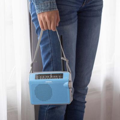 Sangean AM / FM Retro Strap Analog Radio - 14PRD6BU