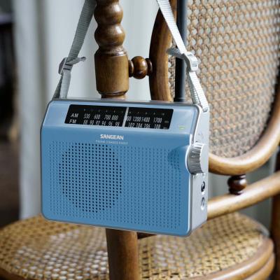 Sangean AM / FM Retro Strap Analog Radio - 14PRD6BU