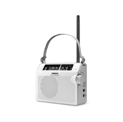 Sangean AM / FM Retro Strap Analog Radio - 14PRD6WH
