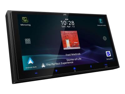 JVC Digital Media Receiver Featuring HD Capacitive Touch Control Monitor Apple CarPlay Android Auto - KW-M795BW