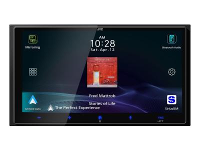 JVC Digital Media Receiver Featuring HD Capacitive Touch Control Monitor Apple CarPlay Android Auto - KW-M795BW