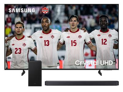 65" Samsung Crystal UHD 4K TV + Q-Series Soundbar - UN65U8000HFXZC-HW-Q600F/ZC