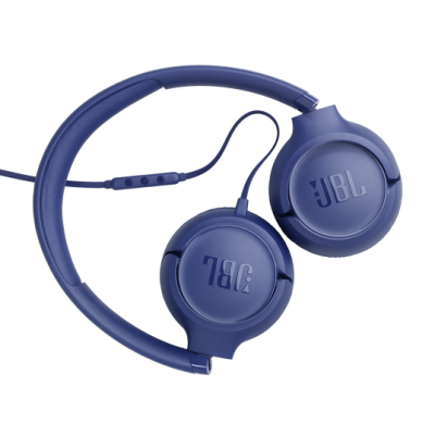JBL Tune 530C Hi-res USB-C Wired On-ear Headphones In Blue - JBLT530CBLUAM
