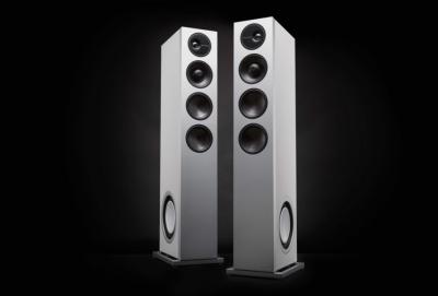 Definitive Technology Demand Series High-Performance 3-Way Tower Speaker With Dual 8 Inch Passive Bass Radiators - D15 Left (W)