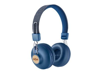 House of Marley Positive Vibration 2 On-Ear Bluetooth Headphones in Denim - EM-JH134-DN