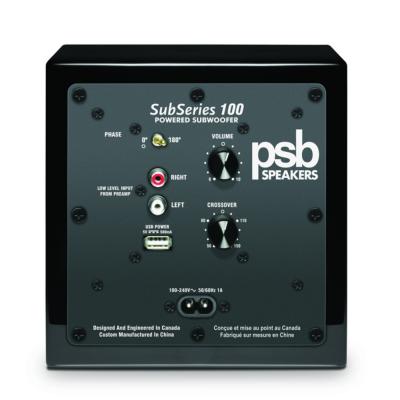 PSB Speakers Ultra-Compact Powered Subwoofer for Desktop Systems - SUBSERIES 100