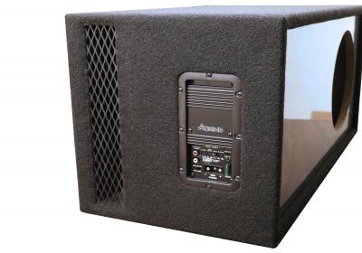 Atrend 12 Inch Single SPL Vented Subwoofer Enclosure with Built-in 300 watt Amplifier - 12LV-300.1