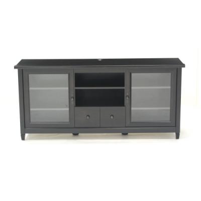 Sauder Edge Water Collection,Entertainment Credenza Estate - Black finish SA-409048